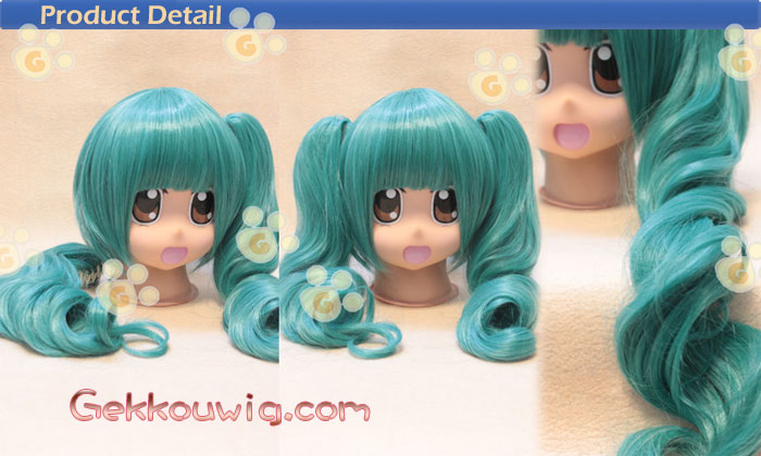 Vocaloid 2 Cosplay Sandplay Singing Of The Dragon Hatsune Miku Blue Curly Wig