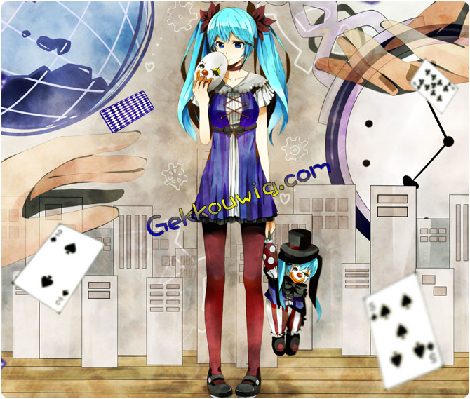 Vocaloid 2 Karakuri Pierrot Hatsune Miku Wig