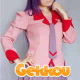 Bakemonogatari Cosplay Hitagi Senjogahara Costume
