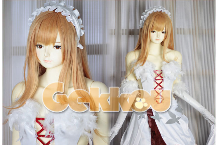 Accel World Cosplay Kuroyukihime Black Lotus Costume White Ver