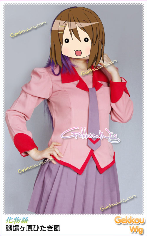 Bakemonogatari Cosplay Hitagi Senjogahara Costume