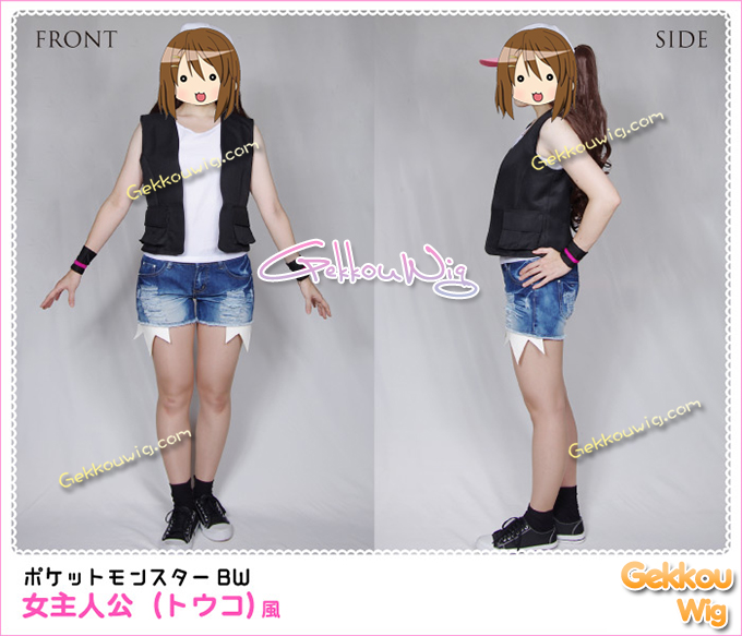 Pokemon Pocket Monsters Cosplay Pokemon Black and White Touko Costume