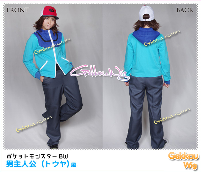 Pokemon Pocket Monsters Cosplay Pokemon Black and White Touya Costume