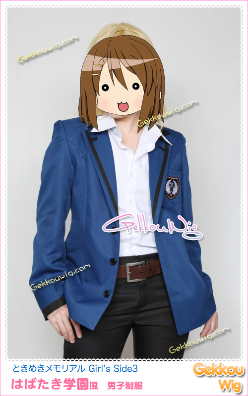 Tokimeki Memorial Cosplay Girl's Side 3 Habataki High School Boy Uniform Costume