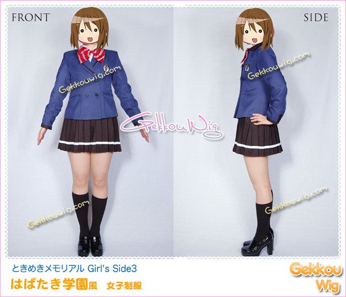 Tokimeki Memorial Cosplay Girl's Side 3 Habataki High School Shiho Arisawa Costume Girl Uniform Costume