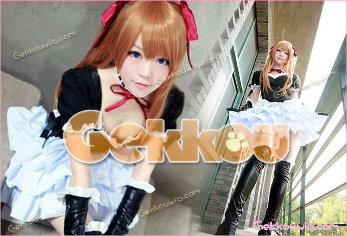 EVA Asuka Langley Soryu Gothic Lolita Cosplay Costume