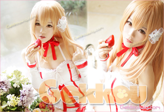 Sword Art Online Asuna Yuuki Cosplay Costume Swimsuit