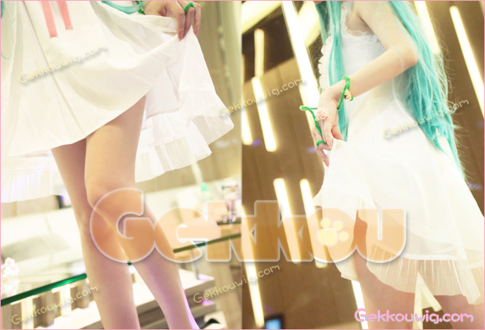 Vocaloid Miku Cosplay Costume The White Dress