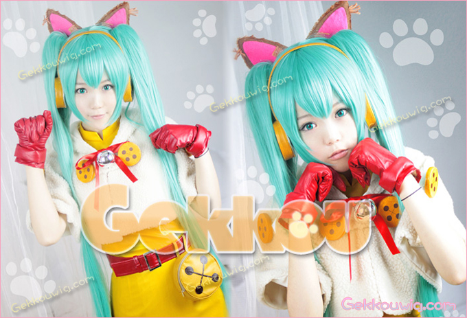 Vocaloid Miku Nyanyanya Cosplay Costume