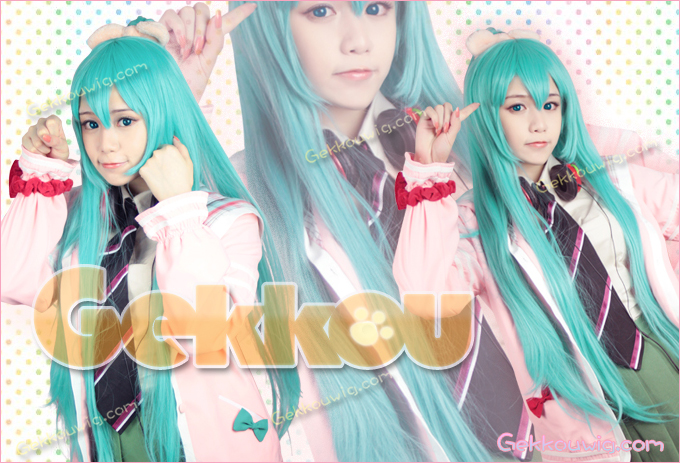 Vocaloid Miku Pink Cosplay Costume