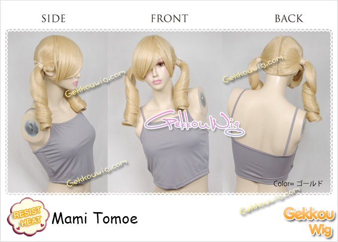 Puella Magi Madoka Magica Cosplay Mami Tomoe Wig