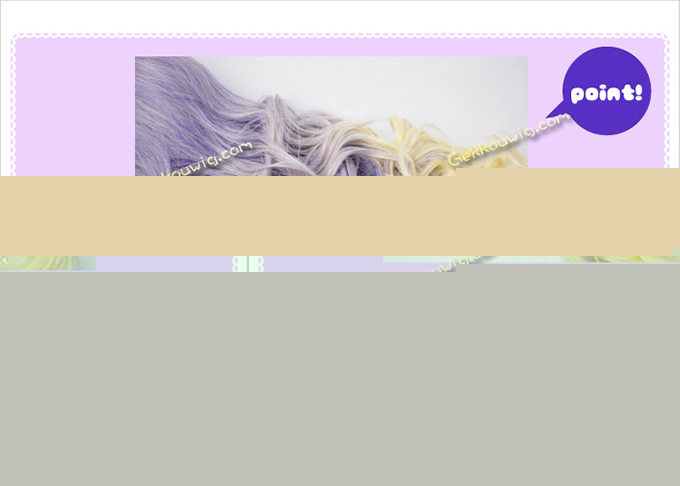 Touhou Project Cosplay Byakuren Hiziri Wig