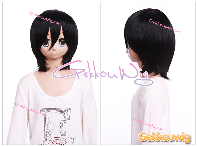 33CM Black Bobo Wigs