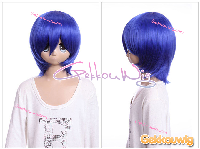 33CM Blue Bobo Wigs Five Color Series
