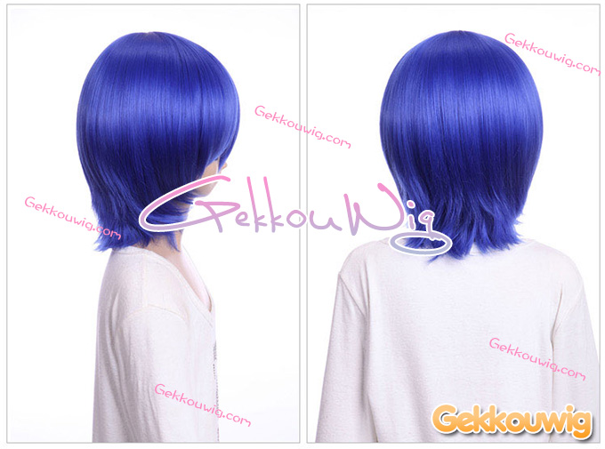 33CM Blue Bobo Wigs Five Color Series