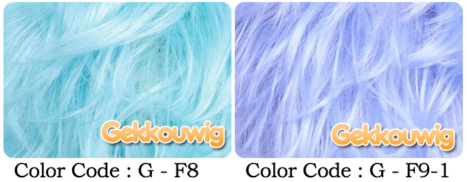 33CM Blue Bobo Wigs Five Color Series