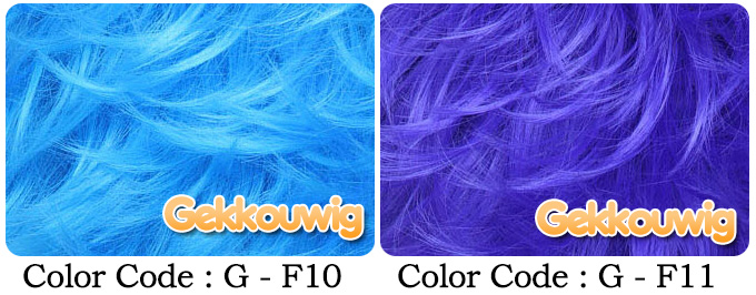 33CM Blue Bobo Wigs Five Color Series