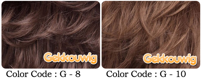 33CM Brown Bobo Wigs Six Color Series