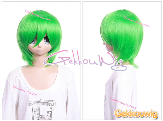 33CM Green Bobo Wigs Two Color Series