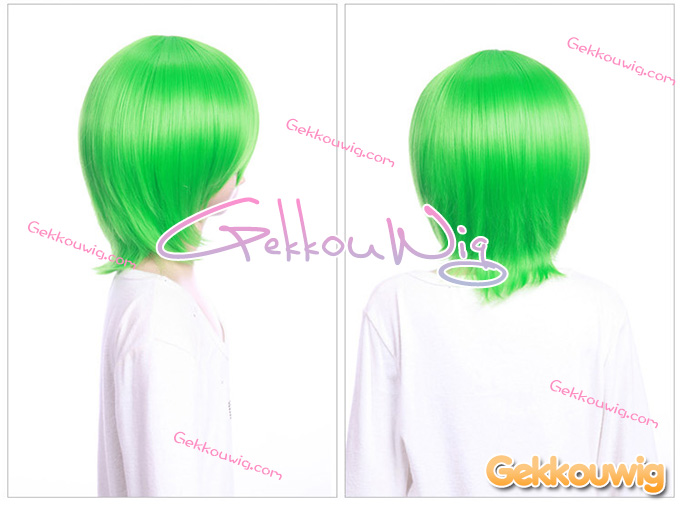 33CM Green Bobo Wigs Two Color Series