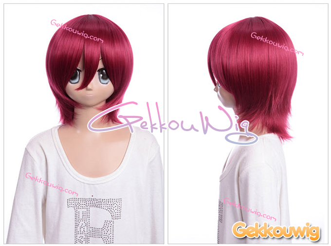 33CM Red Bobo Wigs Seven Color Series