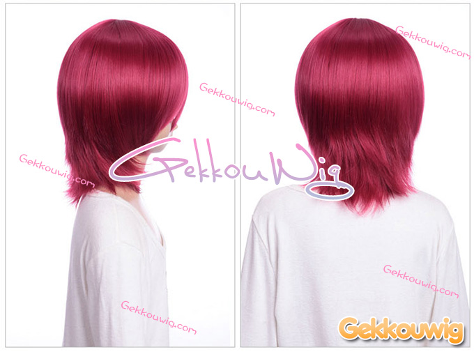 33CM Red Bobo Wigs Seven Color Series