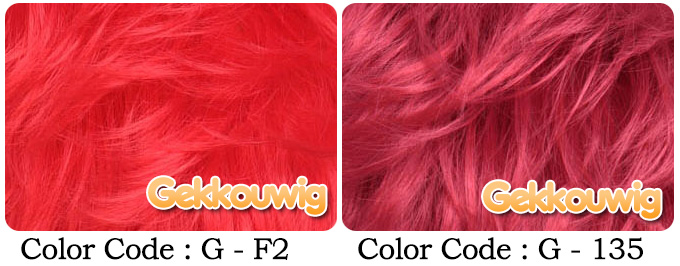 33CM Red Bobo Wigs Seven Color Series
