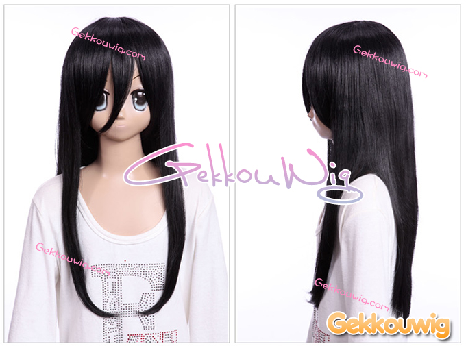 60CM Black Wigs Four Color Series