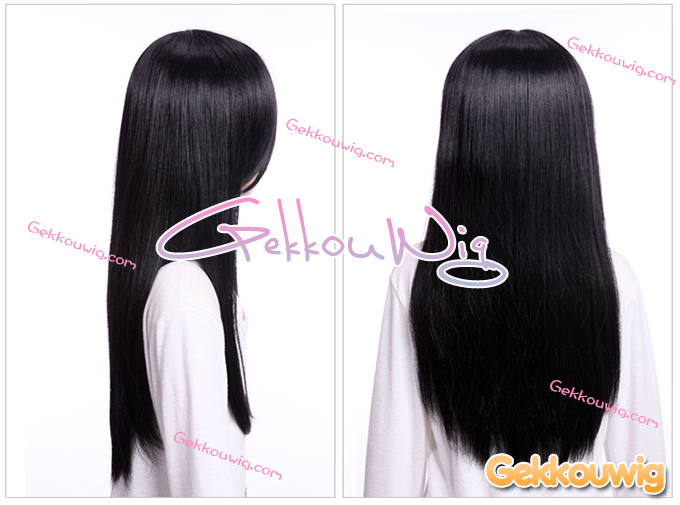 60CM Black Wigs Four Color Series
