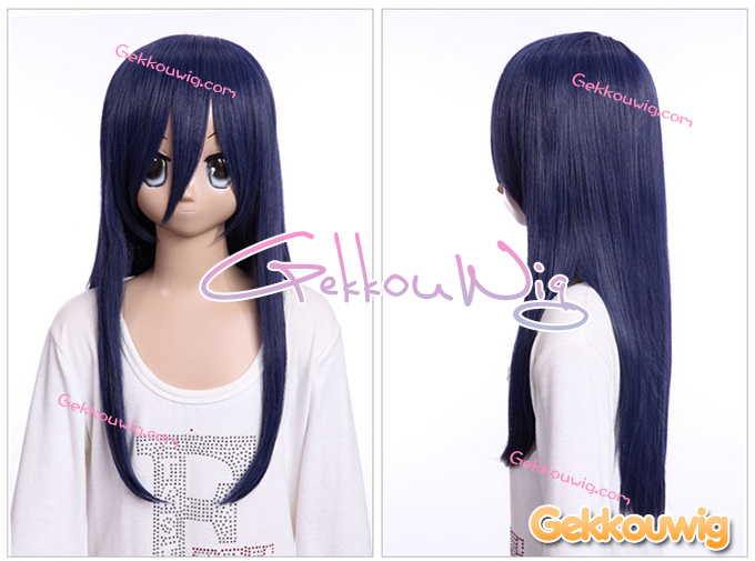 60CM Blue Wigs Seven Color Series