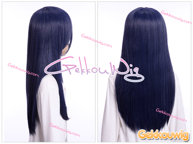 60CM Blue Wigs Seven Color Series