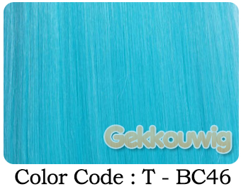 60CM Blue Wigs Seven Color Series
