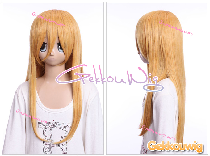 60CM Gold Wigs Seven Color Series