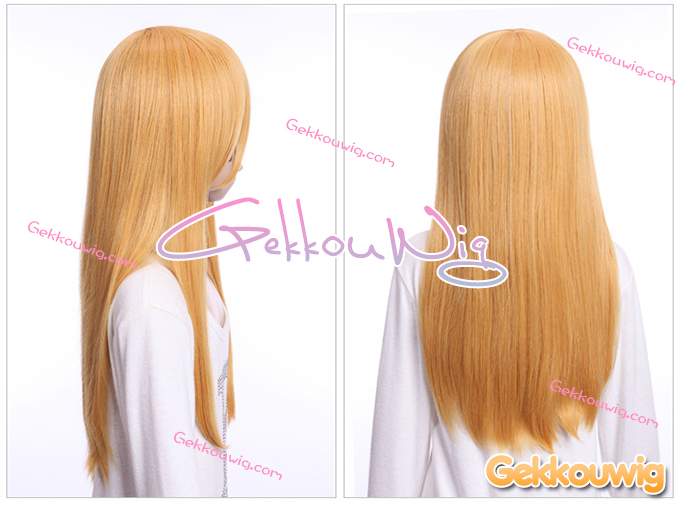 60CM Gold Wigs Seven Color Series