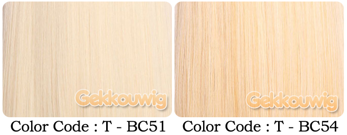 60CM Gold Wigs Seven Color Series