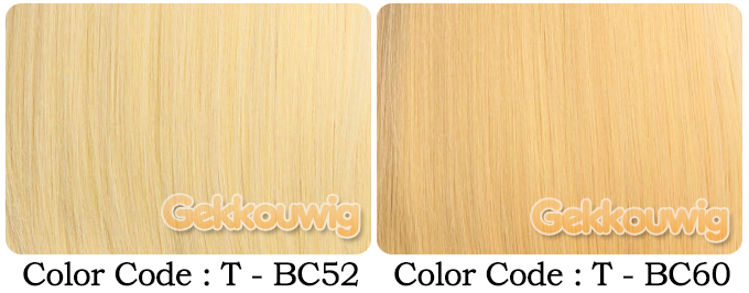 60CM Gold Wigs Seven Color Series