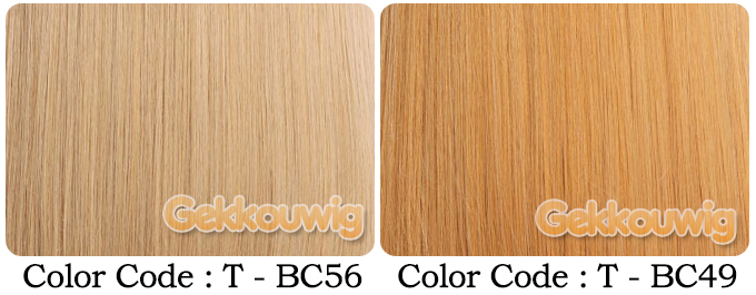60CM Gold Wigs Seven Color Series
