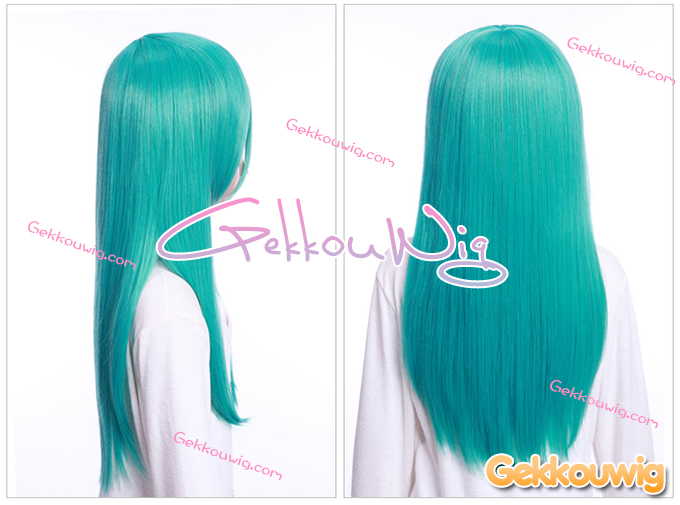 60CM Green Wigs Three Color Series