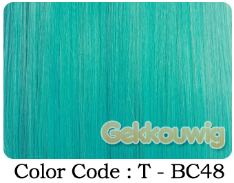 60CM Green Wigs Three Color Series