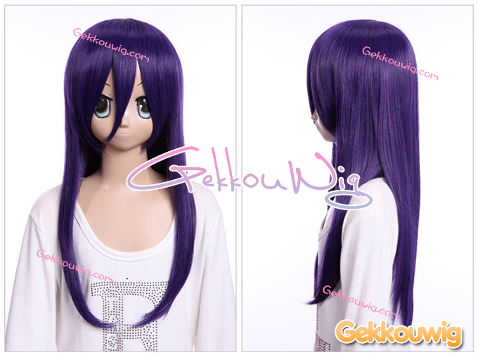 60CM Purple Wigs Eight Color Series