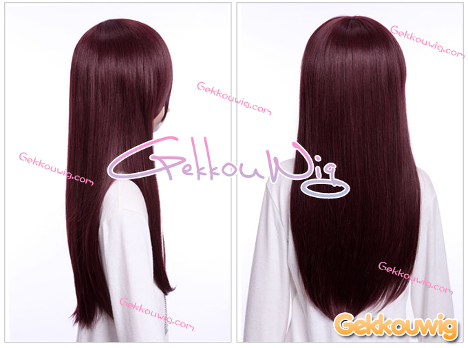 60CM Red and Pink Wigs Nine Color Series