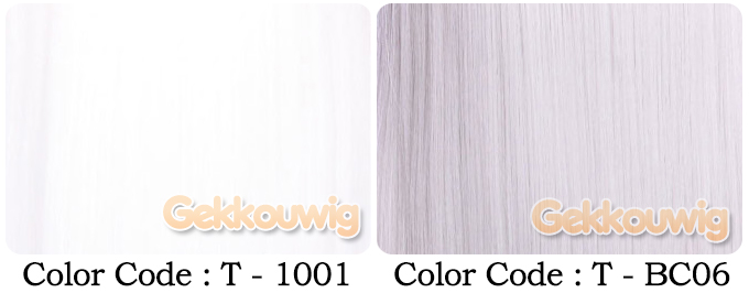60CM White Wigs 4 Color Series