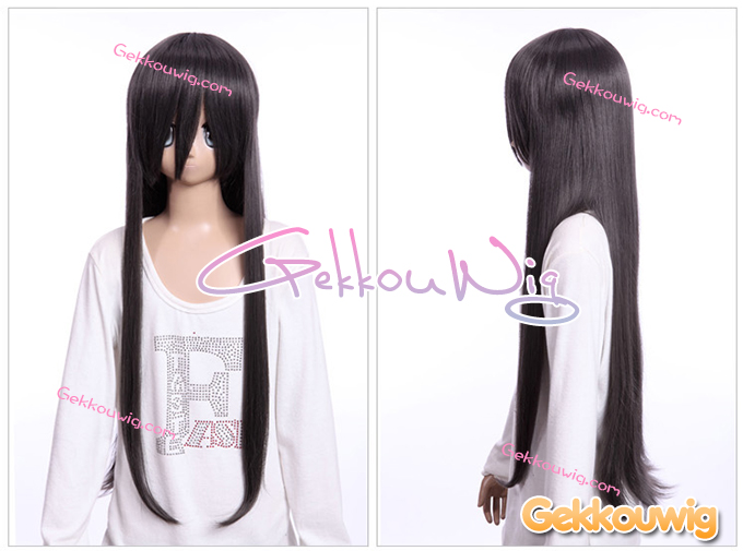 80CM Black and Grey Wigs Four Color Series