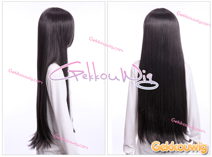 80CM Black and Grey Wigs Four Color Series