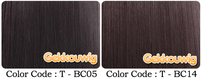 80CM Black and Grey Wigs Four Color Series