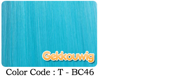 80CM Blue Wigs Seven Color Series