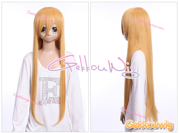 80CM Gold Wigs Seven Color Series