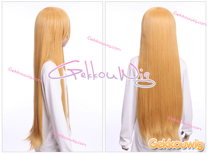 80CM Gold Wigs Seven Color Series