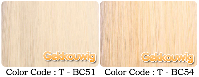80CM Gold Wigs Seven Color Series