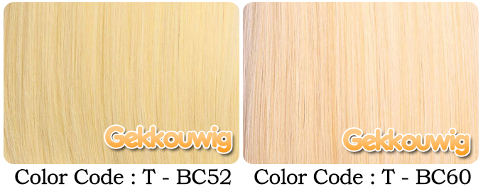 80CM Gold Wigs Seven Color Series